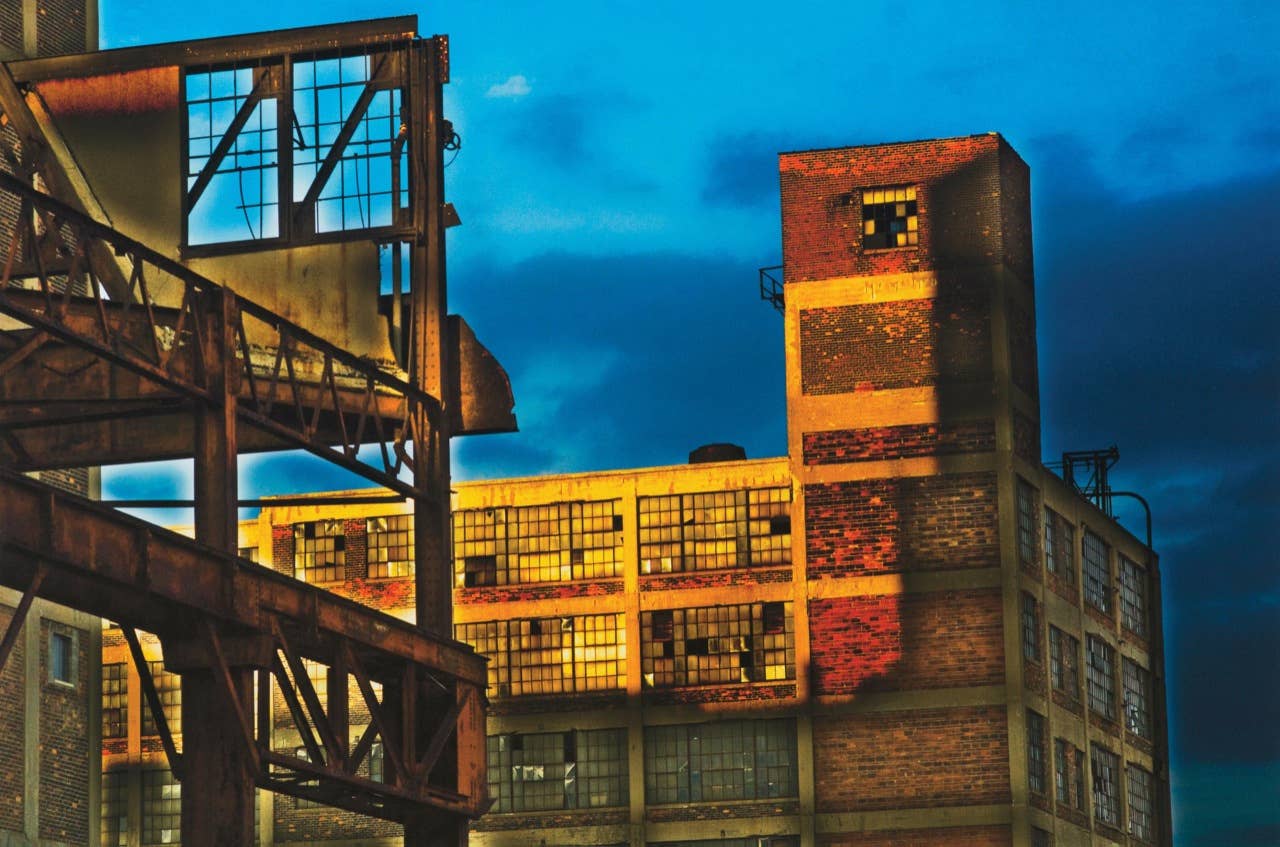 "Russell Industrial Center" photograph by Ron Perry