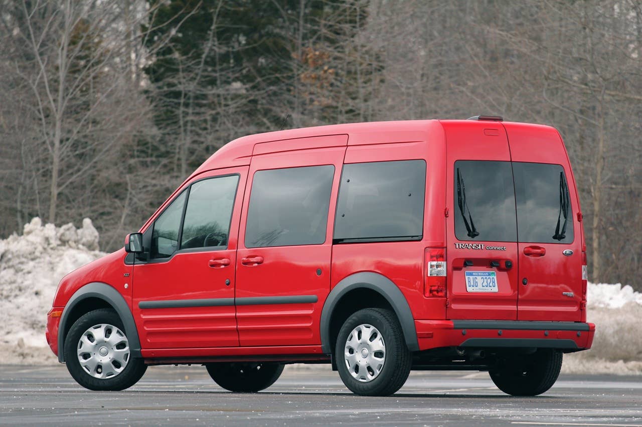 2011 Ford Transit Connect XLT rear 3/4 view