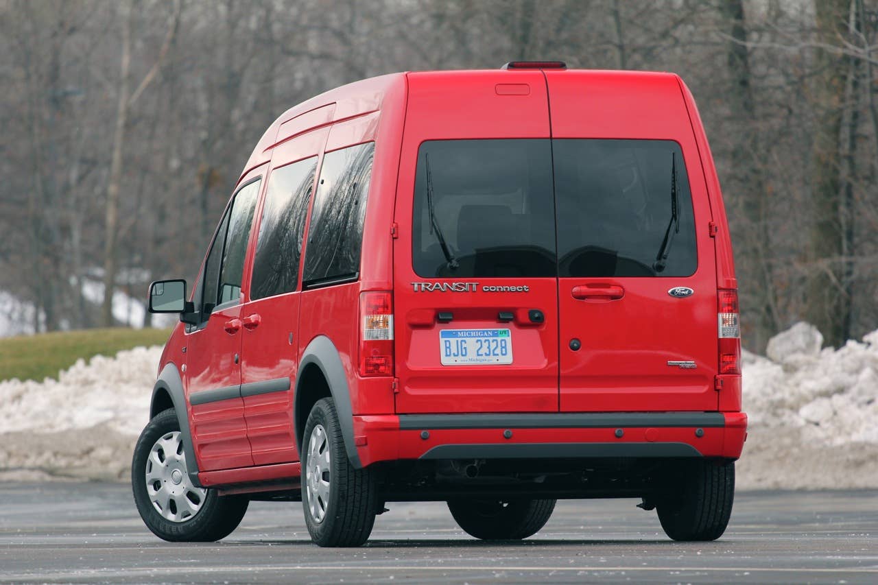 2011 Ford Transit Connect XLT rear 3/4 view