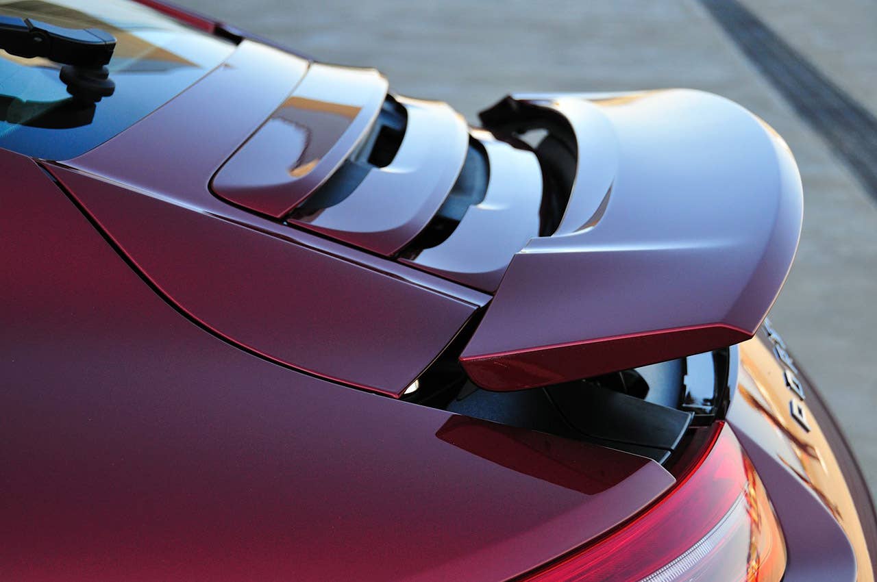 2012 Porsche 911 Carrera S raised spoiler