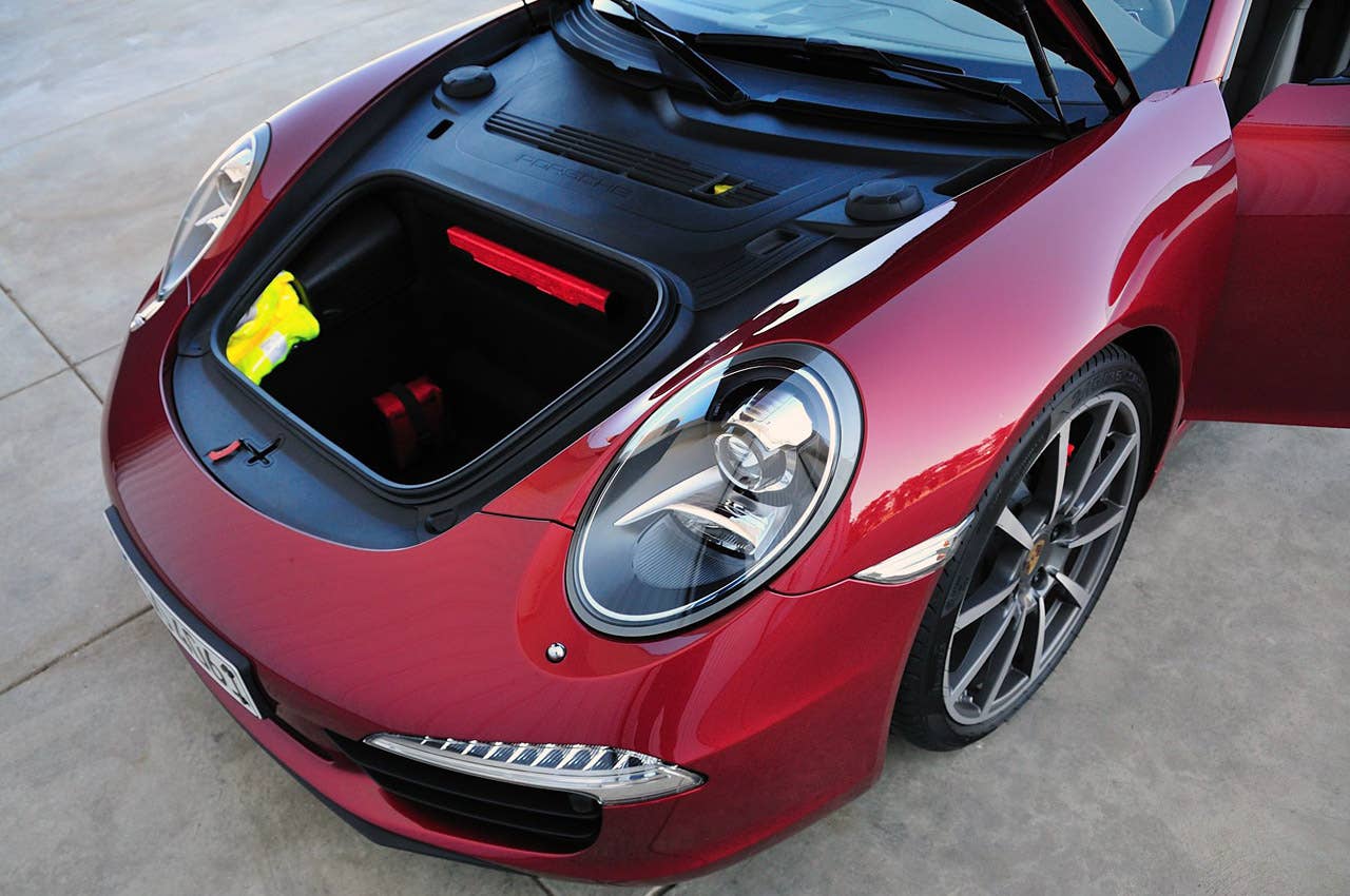 2012 Porsche 911 Carrera S front storage area