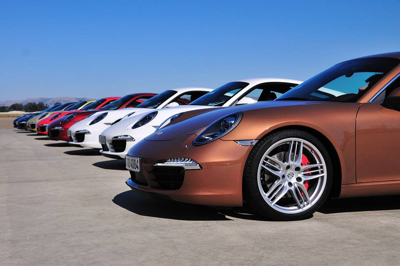 2012 Porsche 911 Carrera S group photo