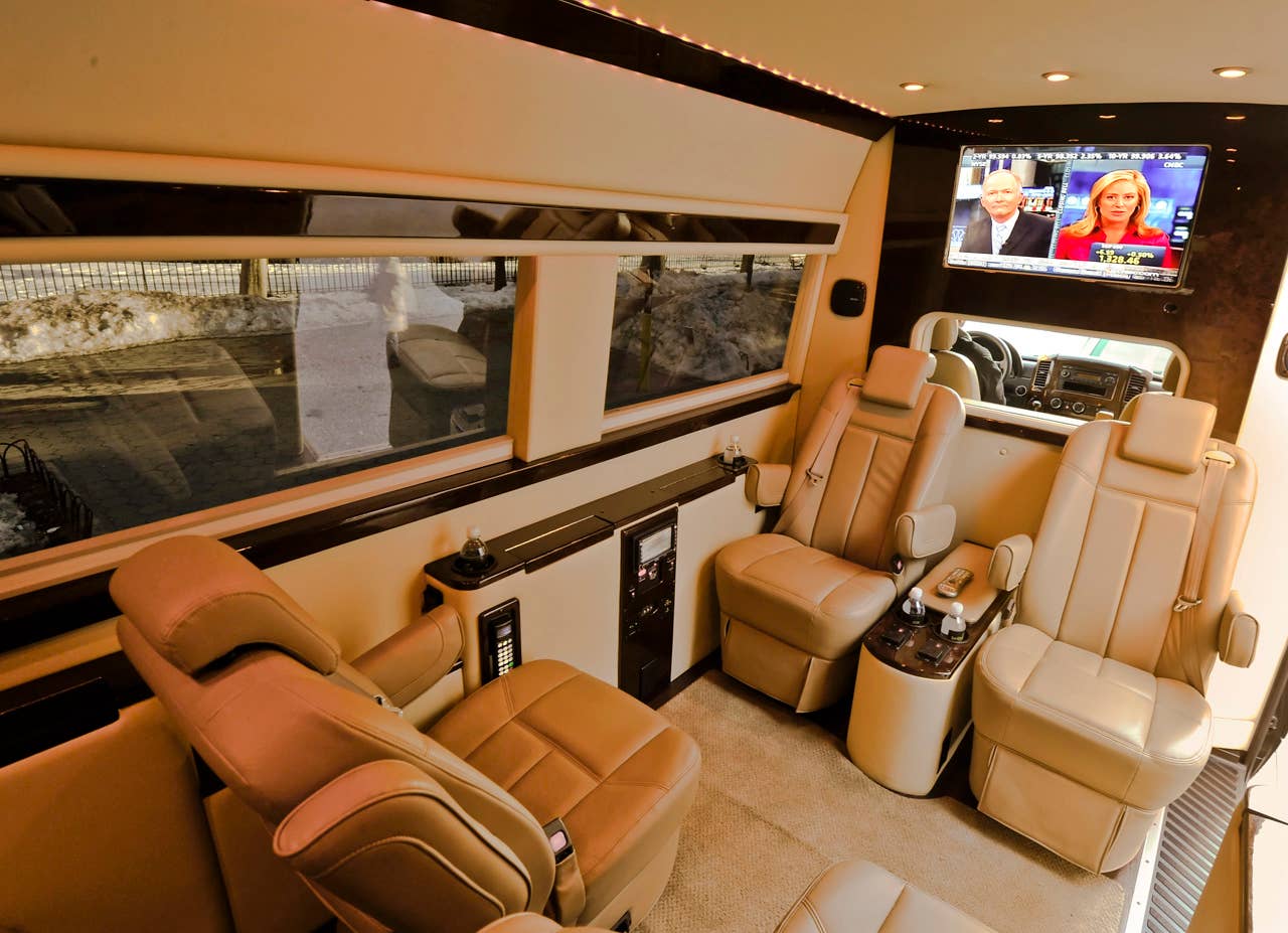 The Mercedes-Benz Sprinter-based"Brilliant Van" by Brilliant Transportation.