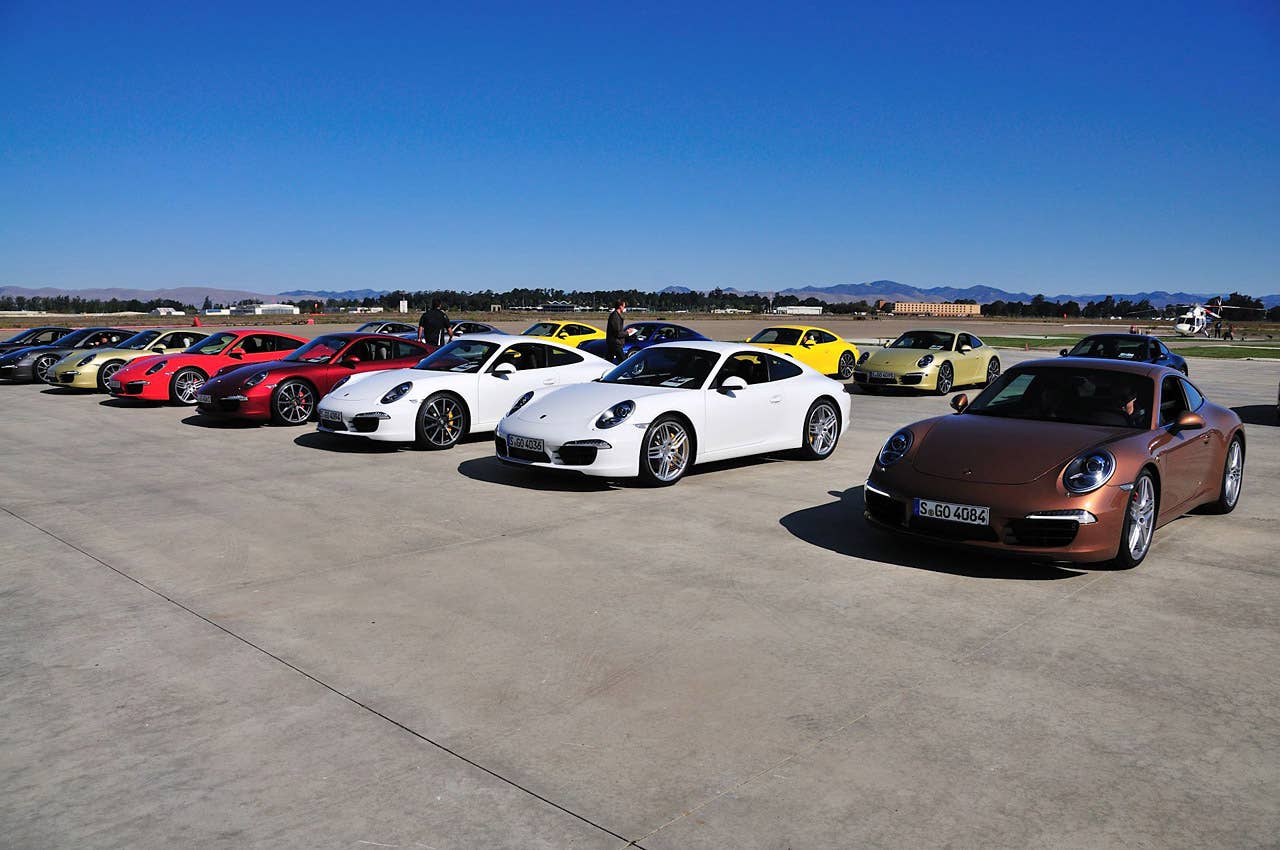 2012 Porsche 911 Carrera S group photo