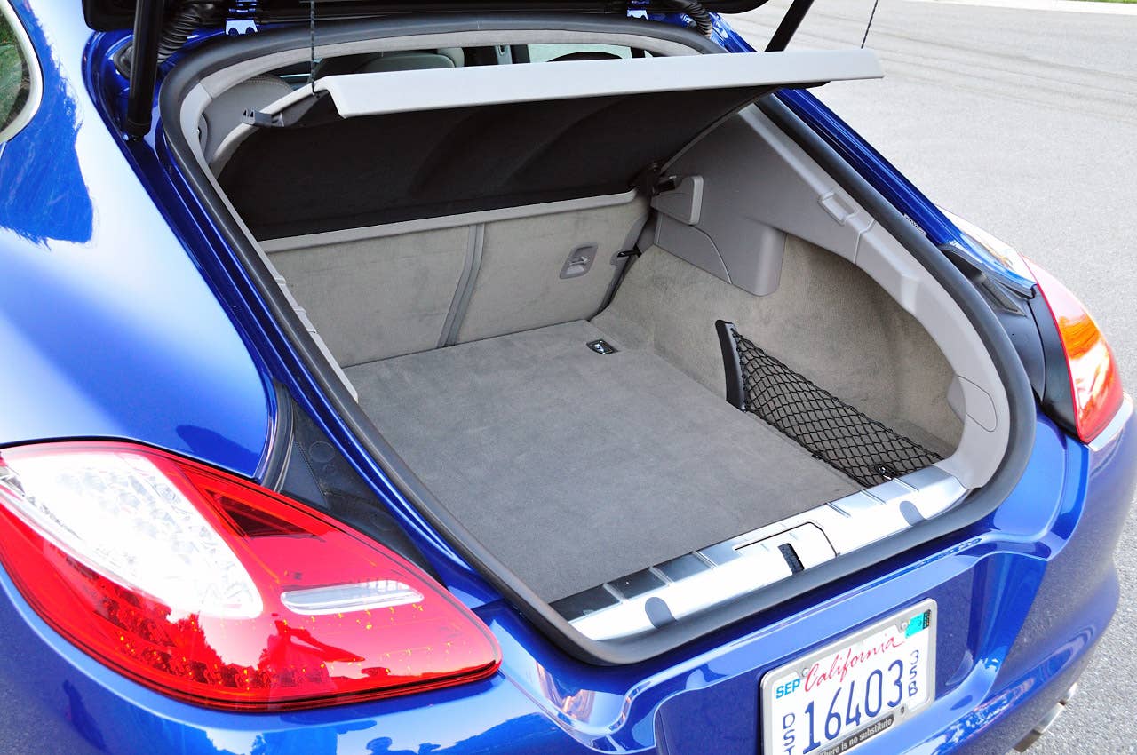 2012 Porsche Panamera Turbo S rear cargo area