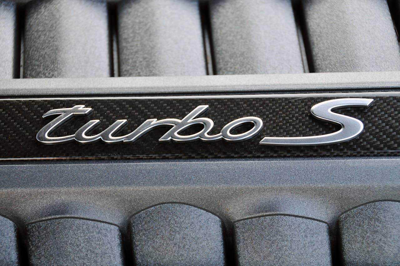 2012 Porsche Panamera Turbo S engine detail