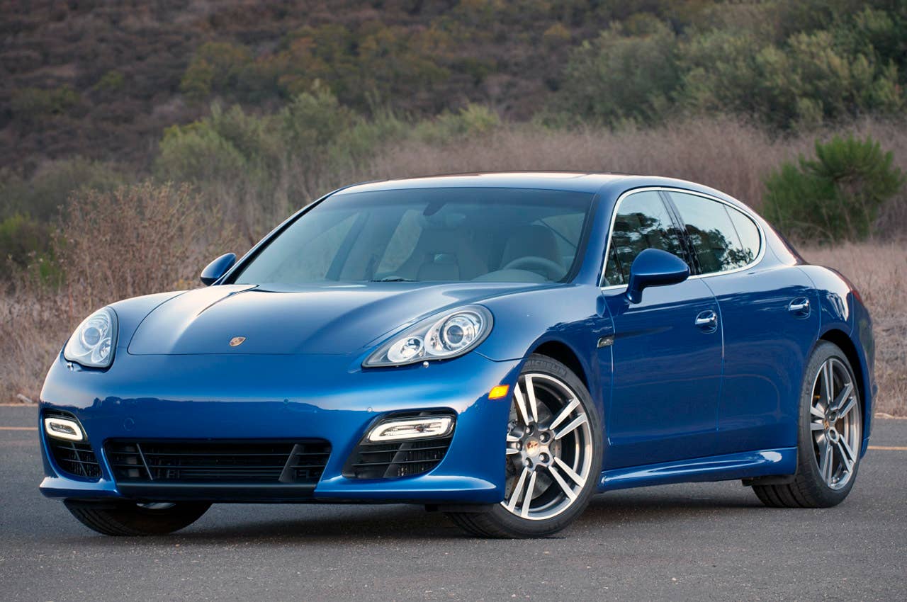 2012 Porsche Panamera Turbo S front 3/4 view
