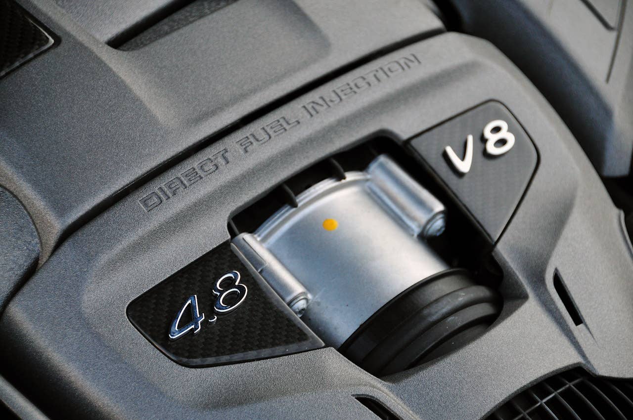 2012 Porsche Panamera Turbo S engine detail