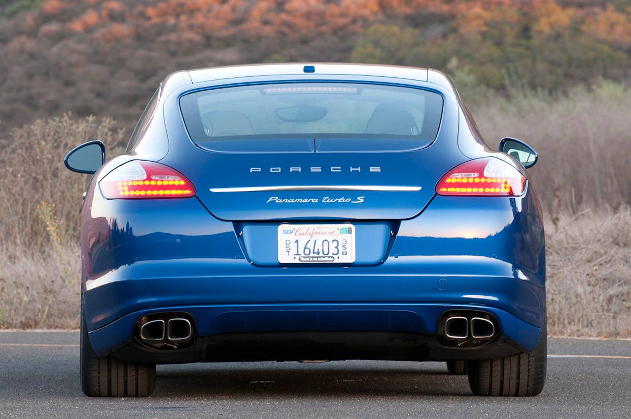 2012 Porsche Panamera Turbo S rear view