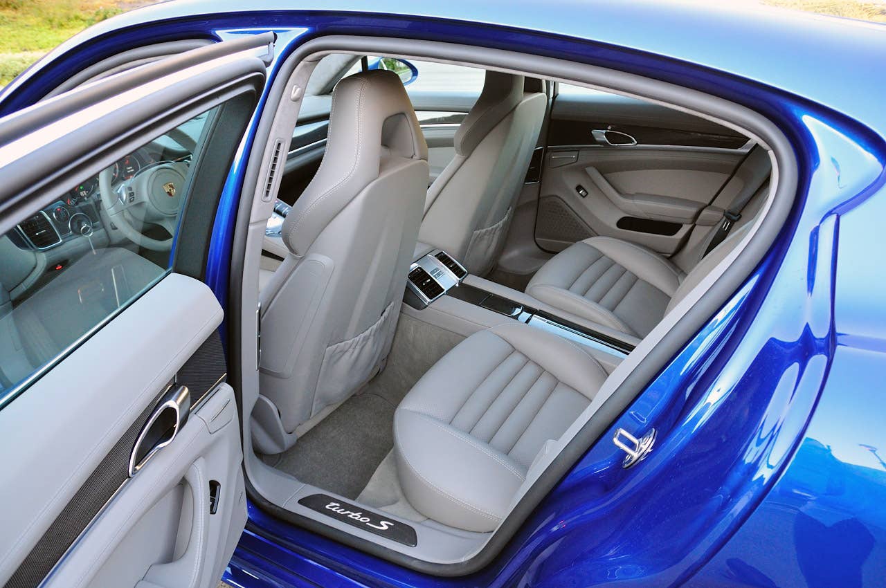 2012 Porsche Panamera Turbo S rear seats