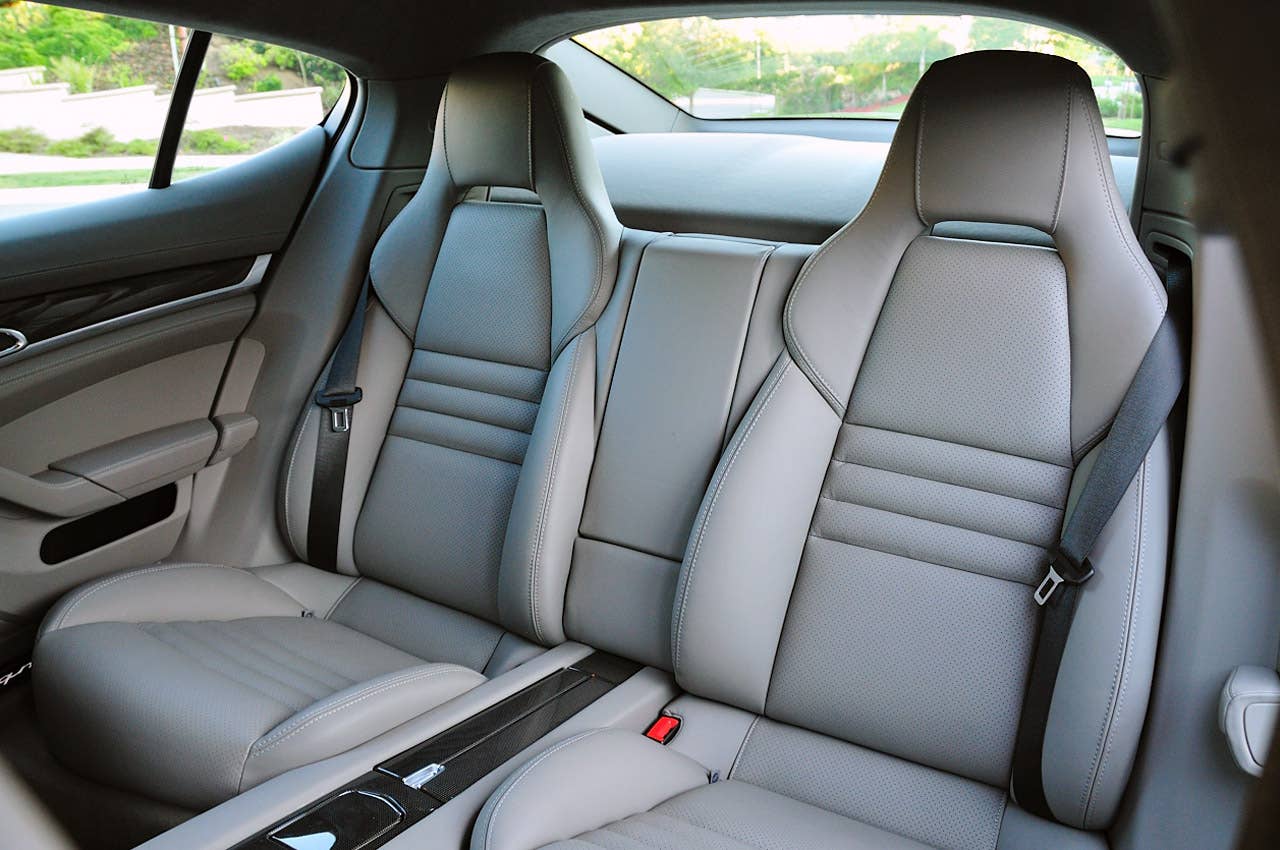 2012 Porsche Panamera Turbo S rear seats