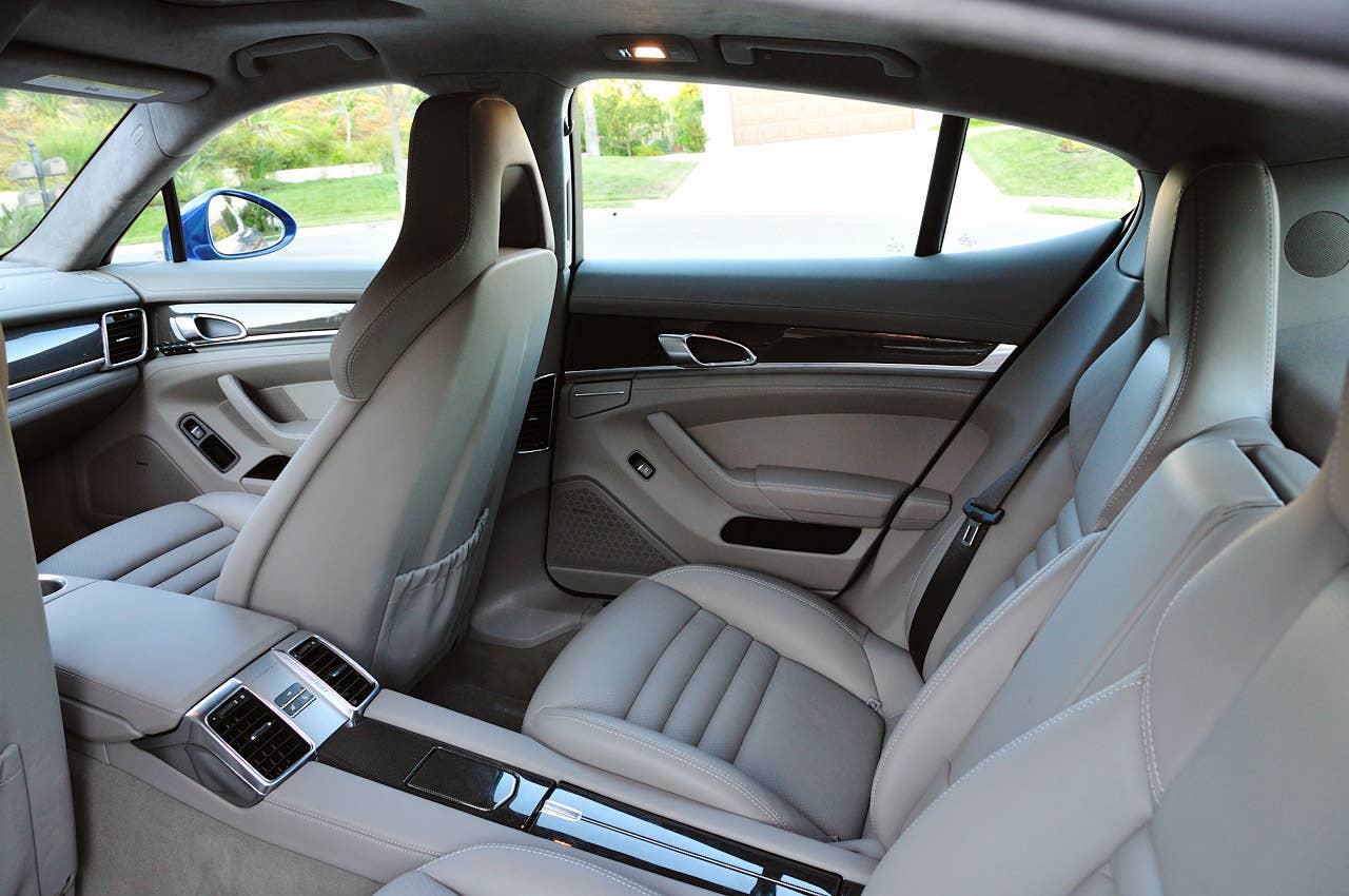2012 Porsche Panamera Turbo S rear seats