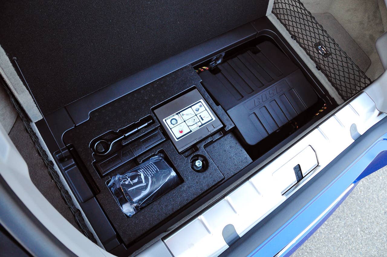 2012 Porsche Panamera Turbo S rear cargo area