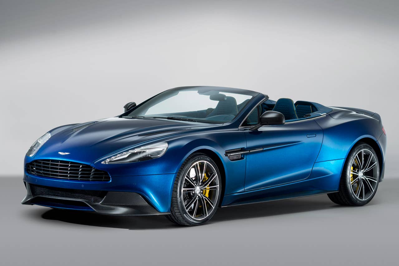 2014 Aston Martin Vanquish Volante front 3/4