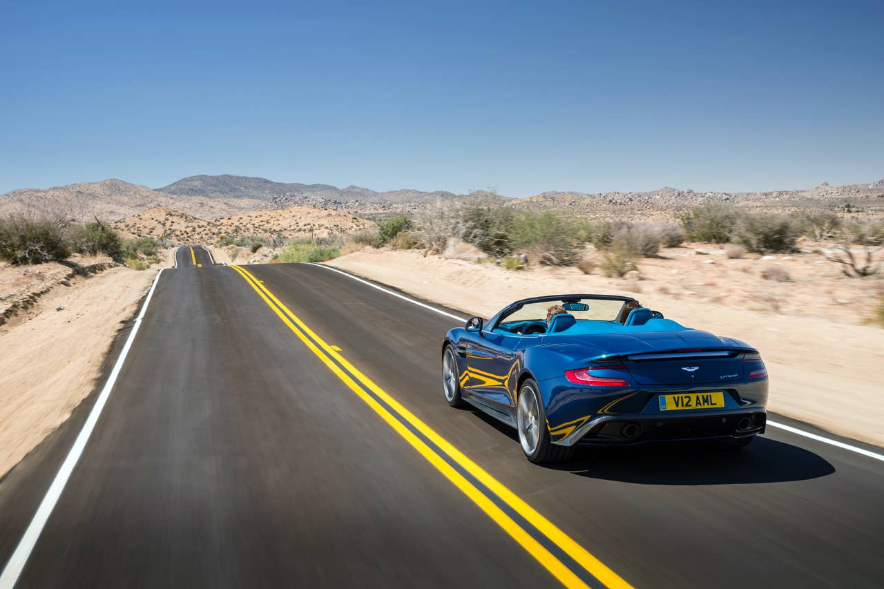 2014 Aston Martin Vanquish Volante driving