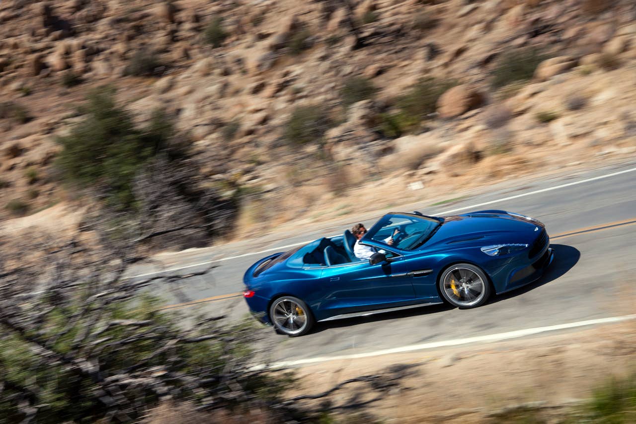 2014 Aston Martin Vanquish Volante driving