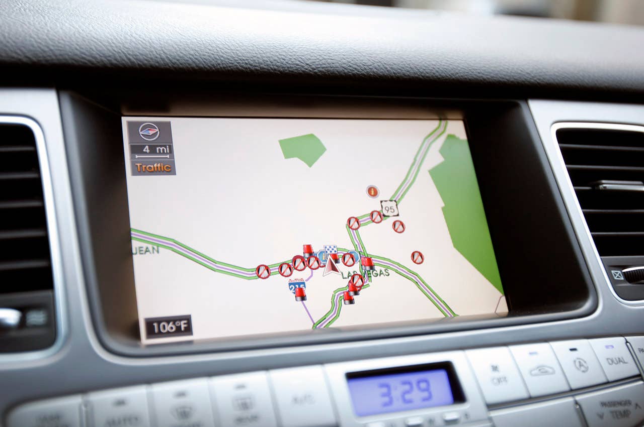 2012 Hyundai Genesis 5.0 R-Spec navigation system