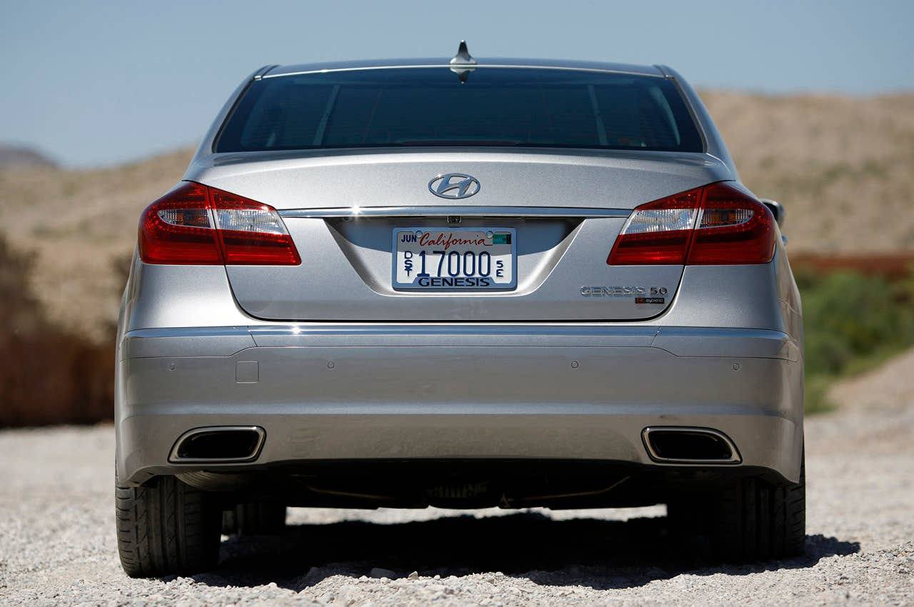 2012 Hyundai Genesis 5.0 R-Spec rear view