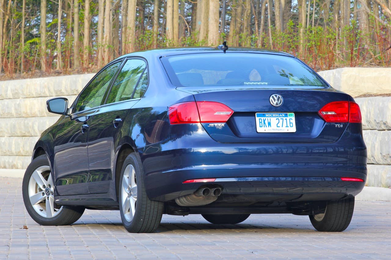 2011 Volkswagen Jetta TDI, rear 3/4
