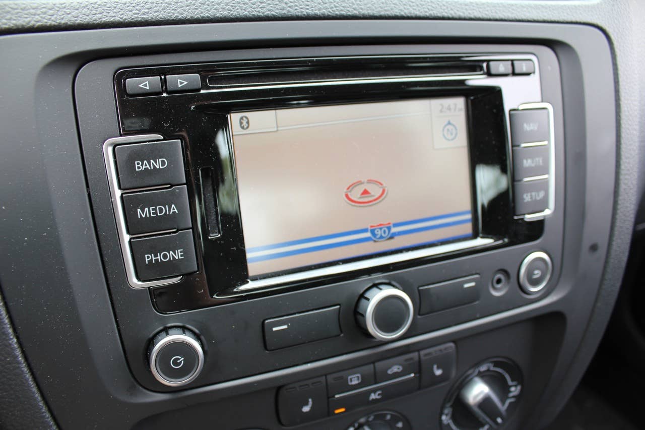 2011 Volkswagen Jetta TDI navigation screen