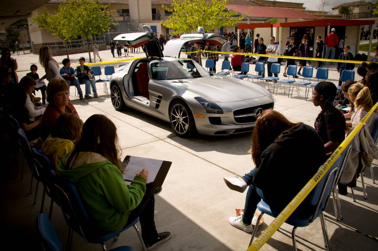 Mercedes-Benz SLS at Sycamore Canyon School