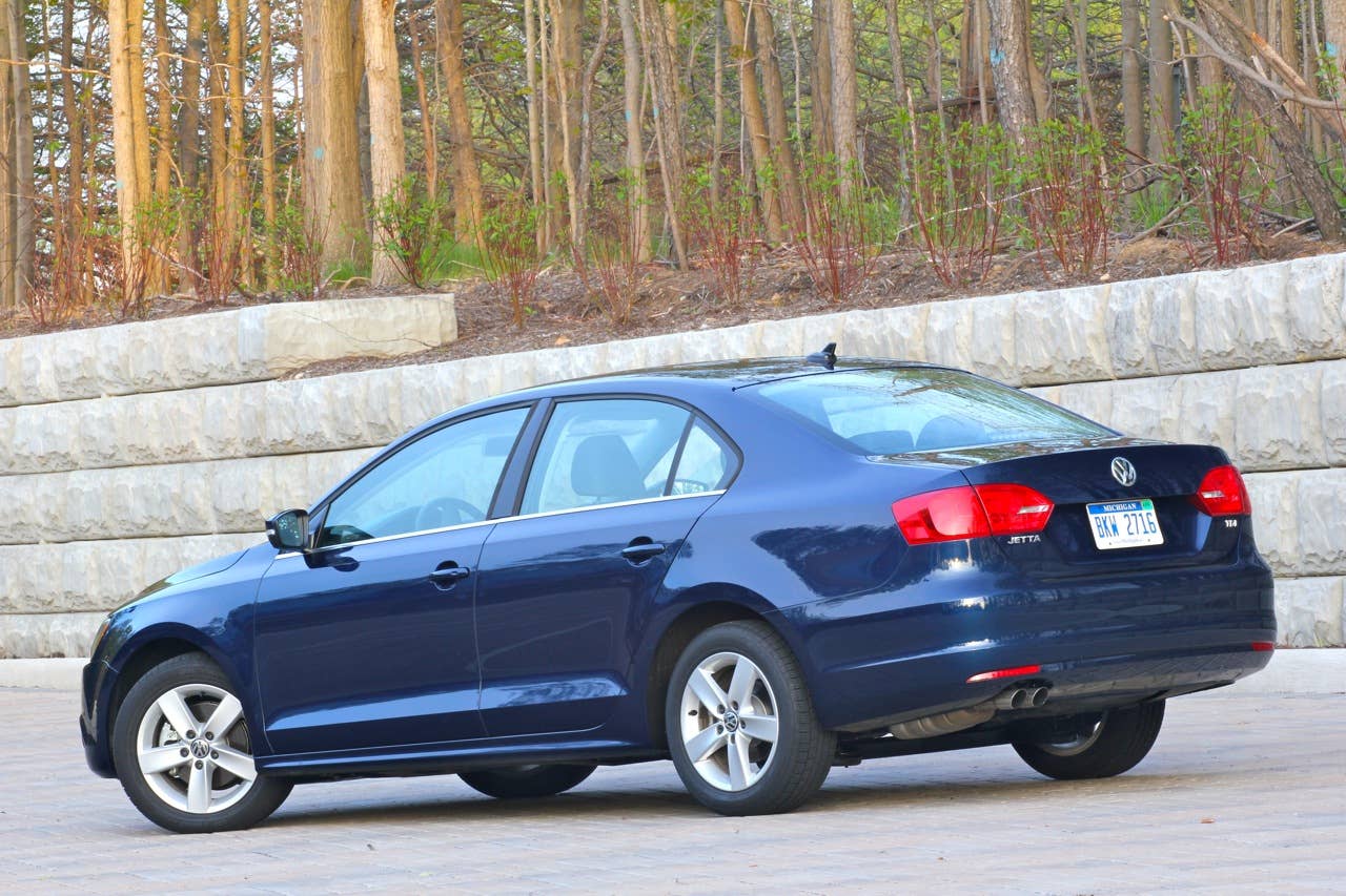 2011 Volkswagen Jetta TDI, rear 3/4