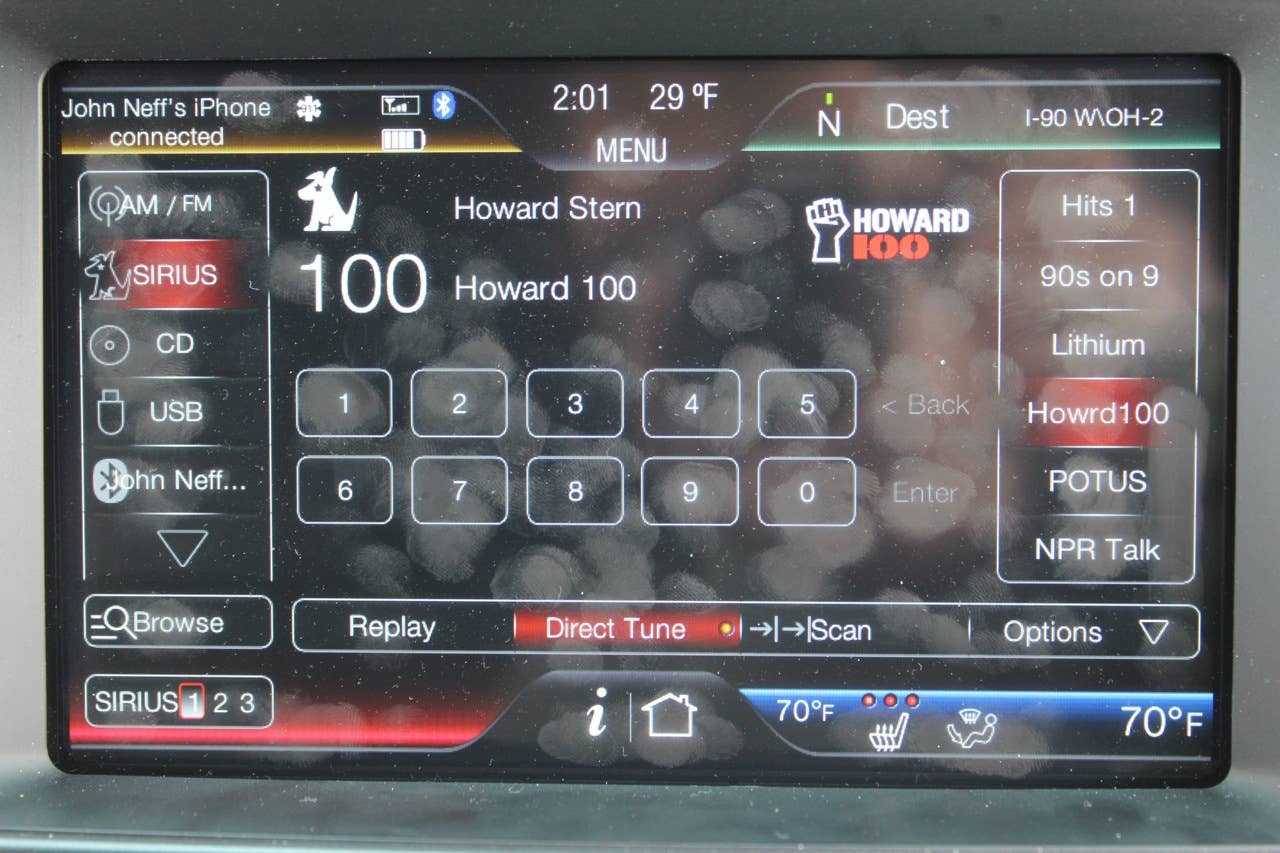 2011 Ford Explorer audio screen
