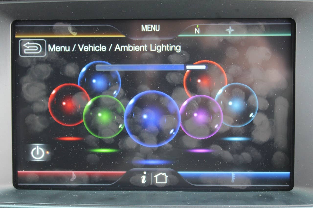 2011 Ford Explorer ambiant light screen