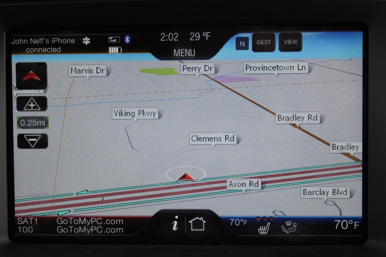2011 Ford Explorer navigation screen