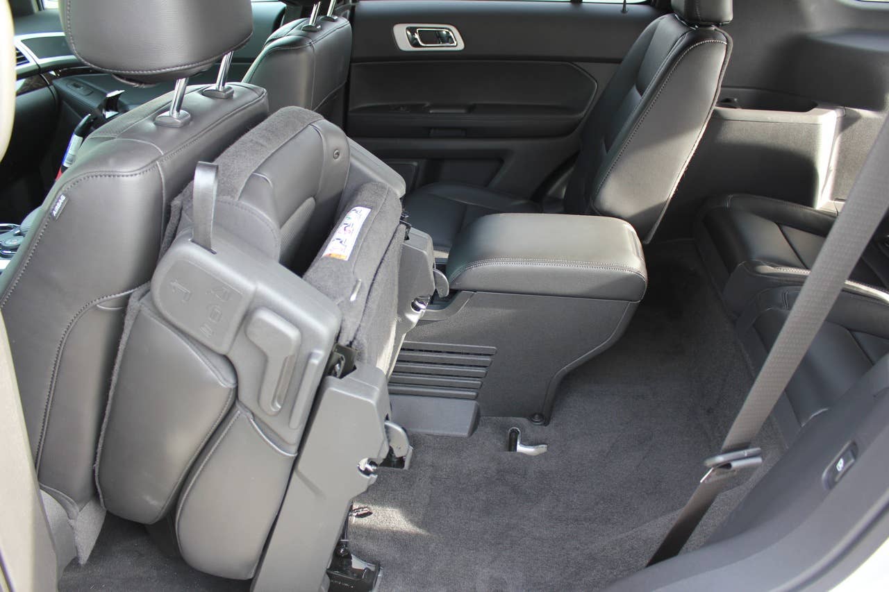 2011 Ford Explorer rear seats folded forward