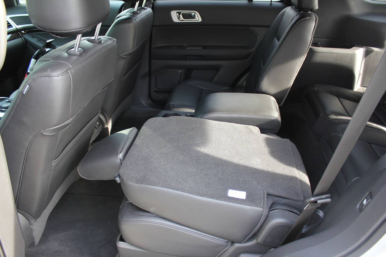 2011 Ford Explorer rear seats folded