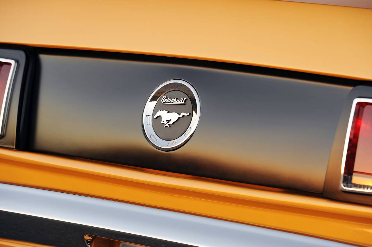 Retrobuilt 1969 Mustang Fastback rear deck panel