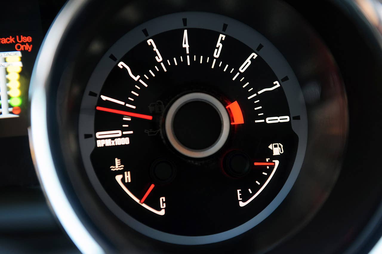 Retrobuilt 1969 Mustang Fastback tachometer