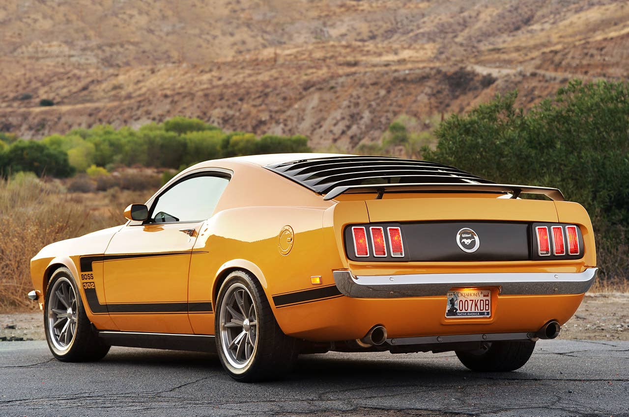 Retrobuilt 1969 Mustang Fastback rear 3/4 view