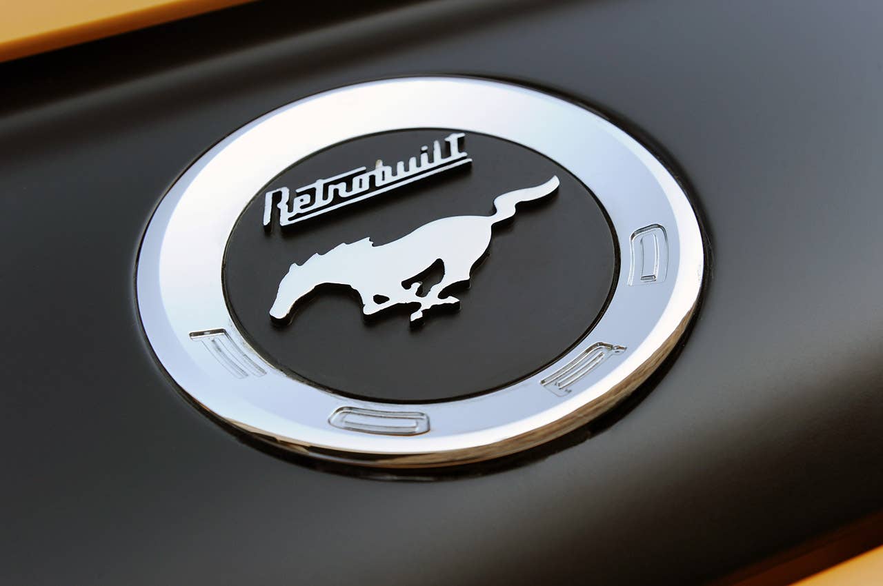 Retrobuilt 1969 Mustang Fastback faux gas cap