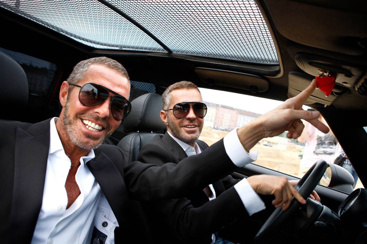 Dean and Dan Caten present their Life Ball MINI 2011 designed by DSQUARED? (05/2011)
