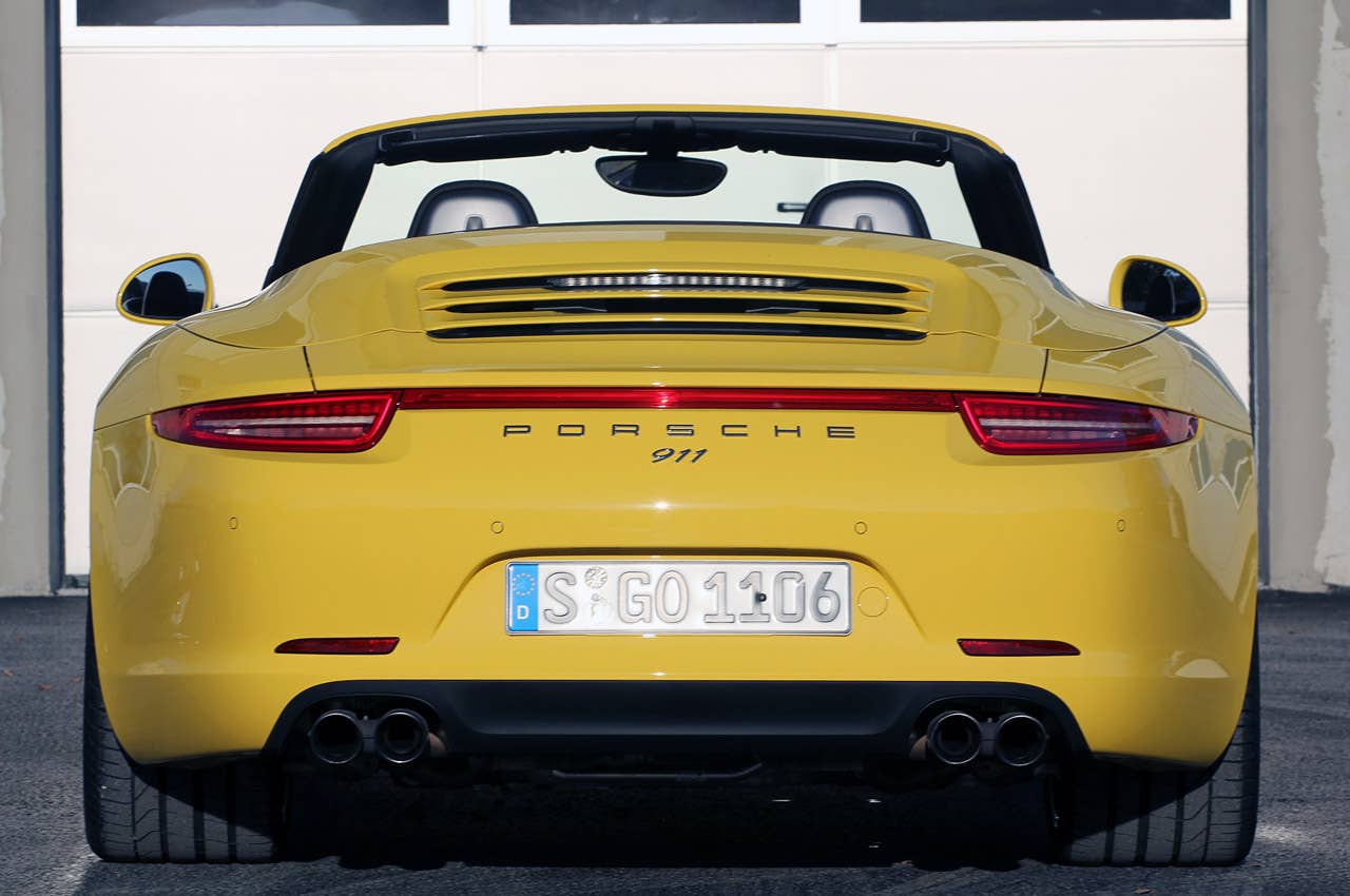 2013 Porsche 911 Carrera 4S rear view