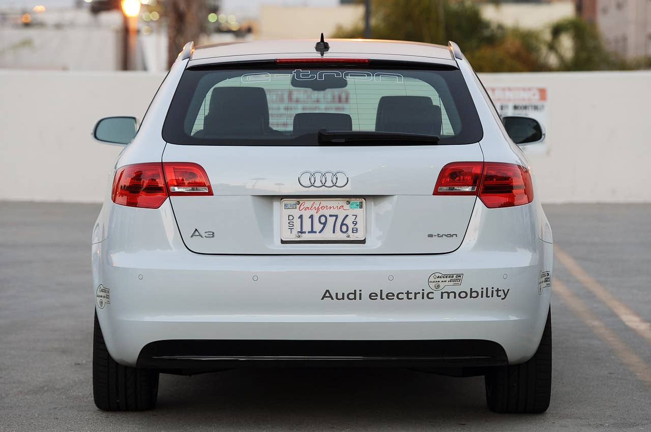 Audi A3 e-tron rear view