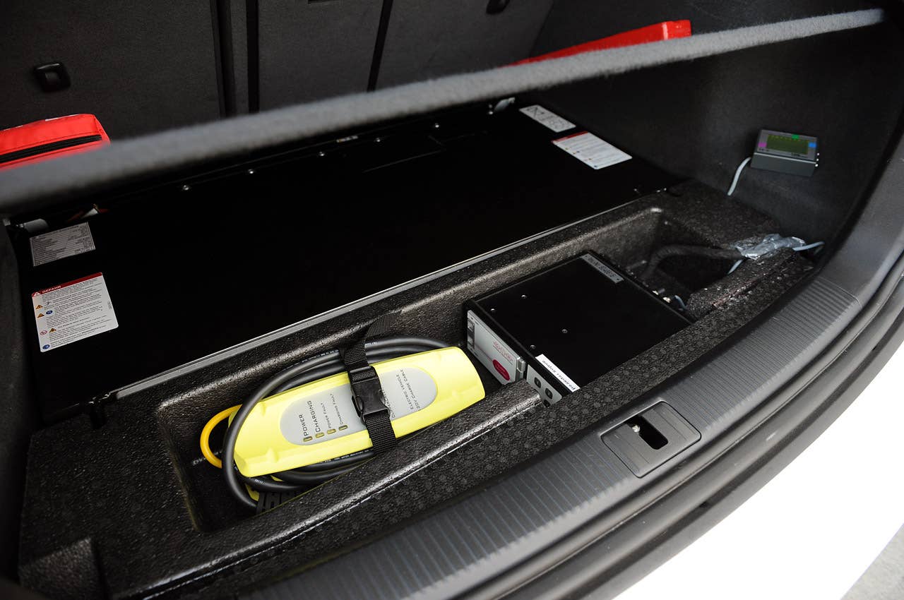 Audi A3 e-tron rear cargo area