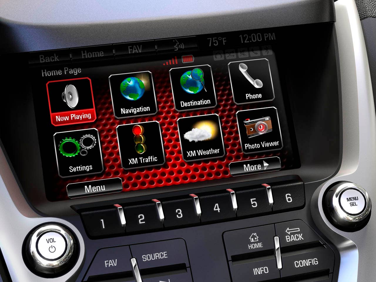 GMC Terrain Denali color touch radio with IntelliLink. (03/14/2012)