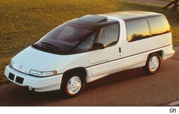 Like its corporate siblings, the Oldsmobile Silhouette and Chevy Lumina APV, the Trans Sport is a notable piece of equipment in minivan history. It will be forever remembered as the dust-buster car for its fluid, bulbous figure.  It’s a shame that GM engineers didn’t stick with the original concept of the Trans Sport, sketched in the mid-1980s, which showed something like the panoramic sunroof that has become wildly popular in recent years. If they had stuck to it, this Pontiac could have been remembered for something far more interesting than its vacuum-like shape.