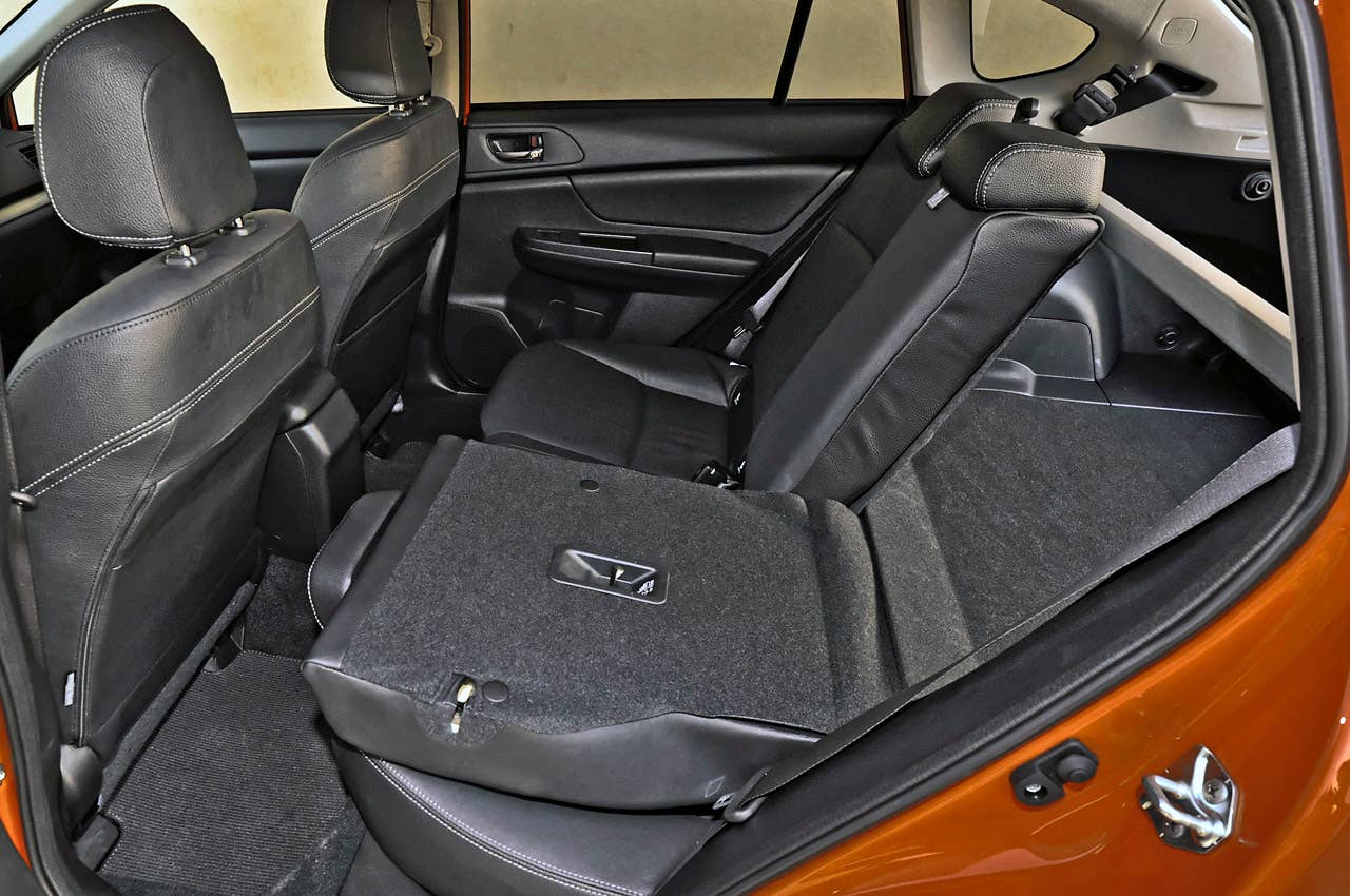 2013 Subaru XV Crosstrek folded rear seat