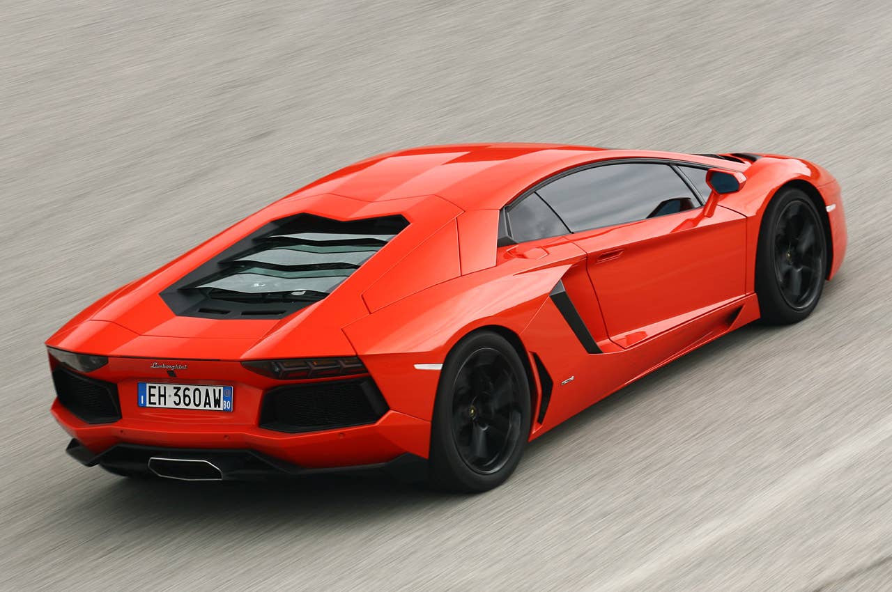 2012 Lamborghini Aventador LP700-4 driving