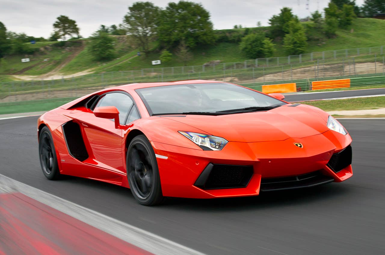 2012 Lamborghini Aventador LP700-4 driving
