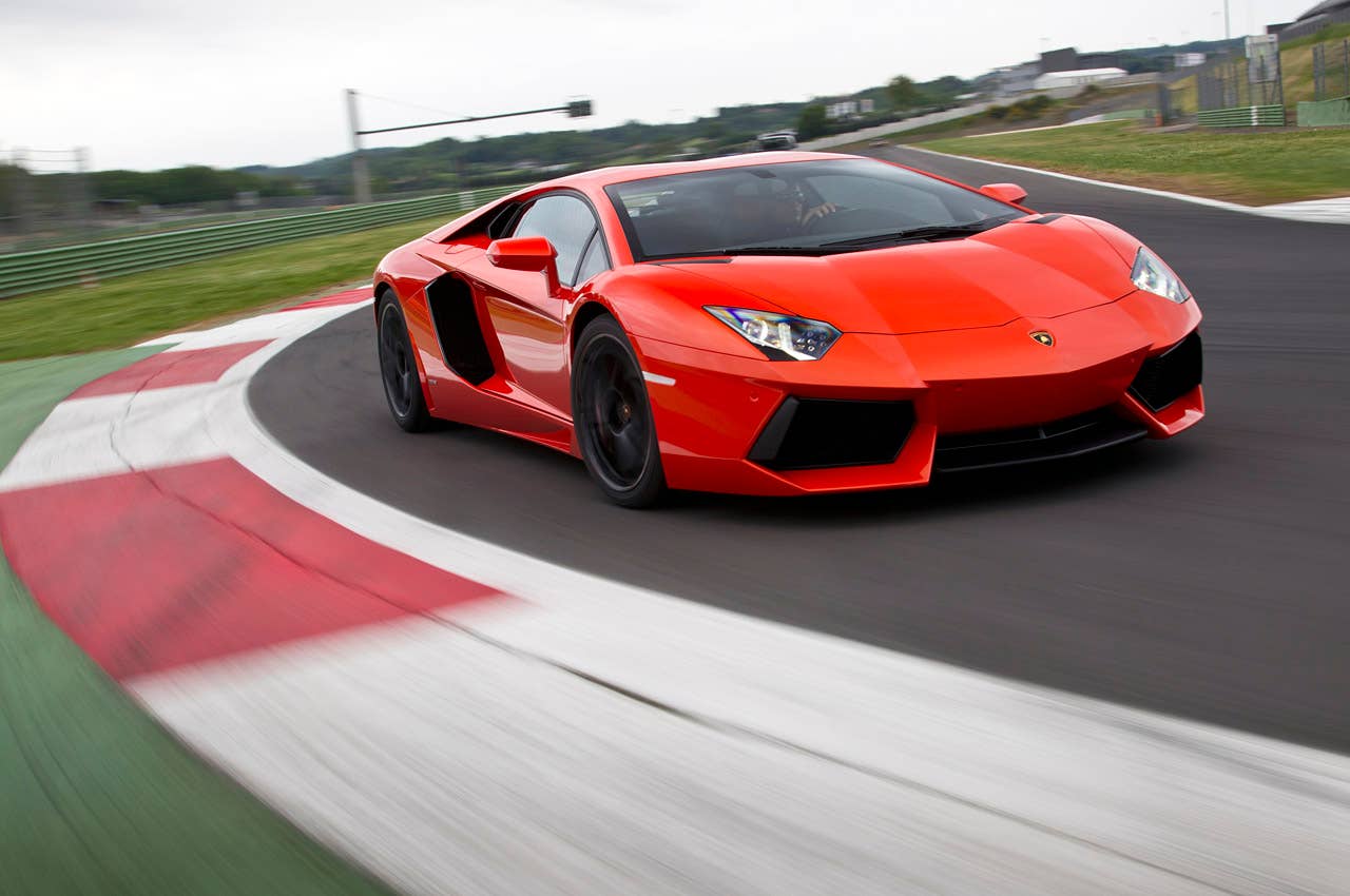 2012 Lamborghini Aventador LP700-4 driving