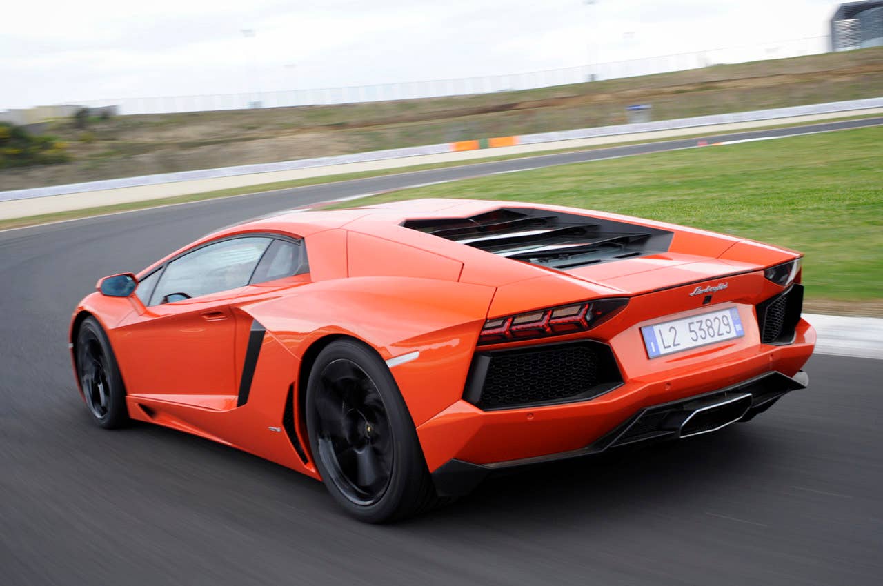 2012 Lamborghini Aventador LP700-4 driving