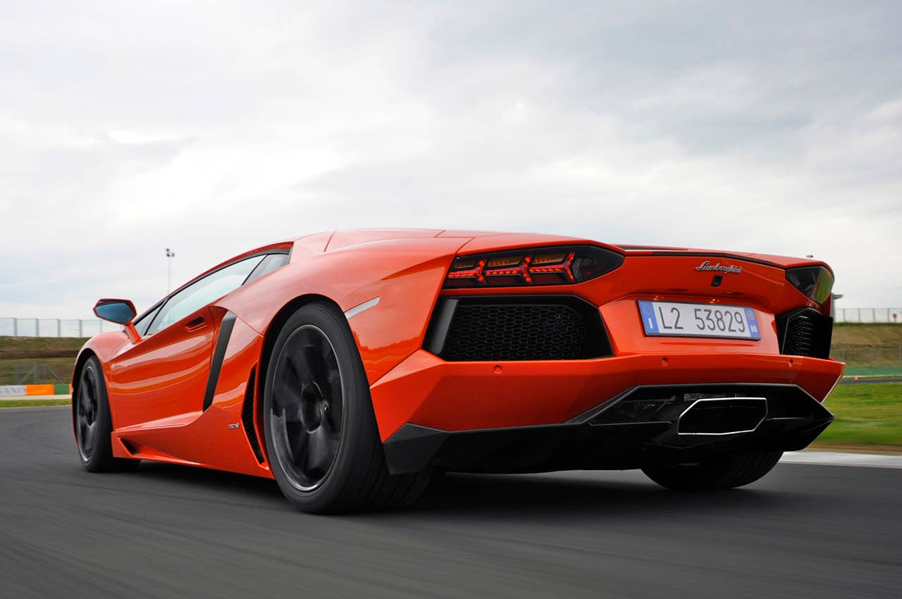 2012 Lamborghini Aventador LP700-4 driving