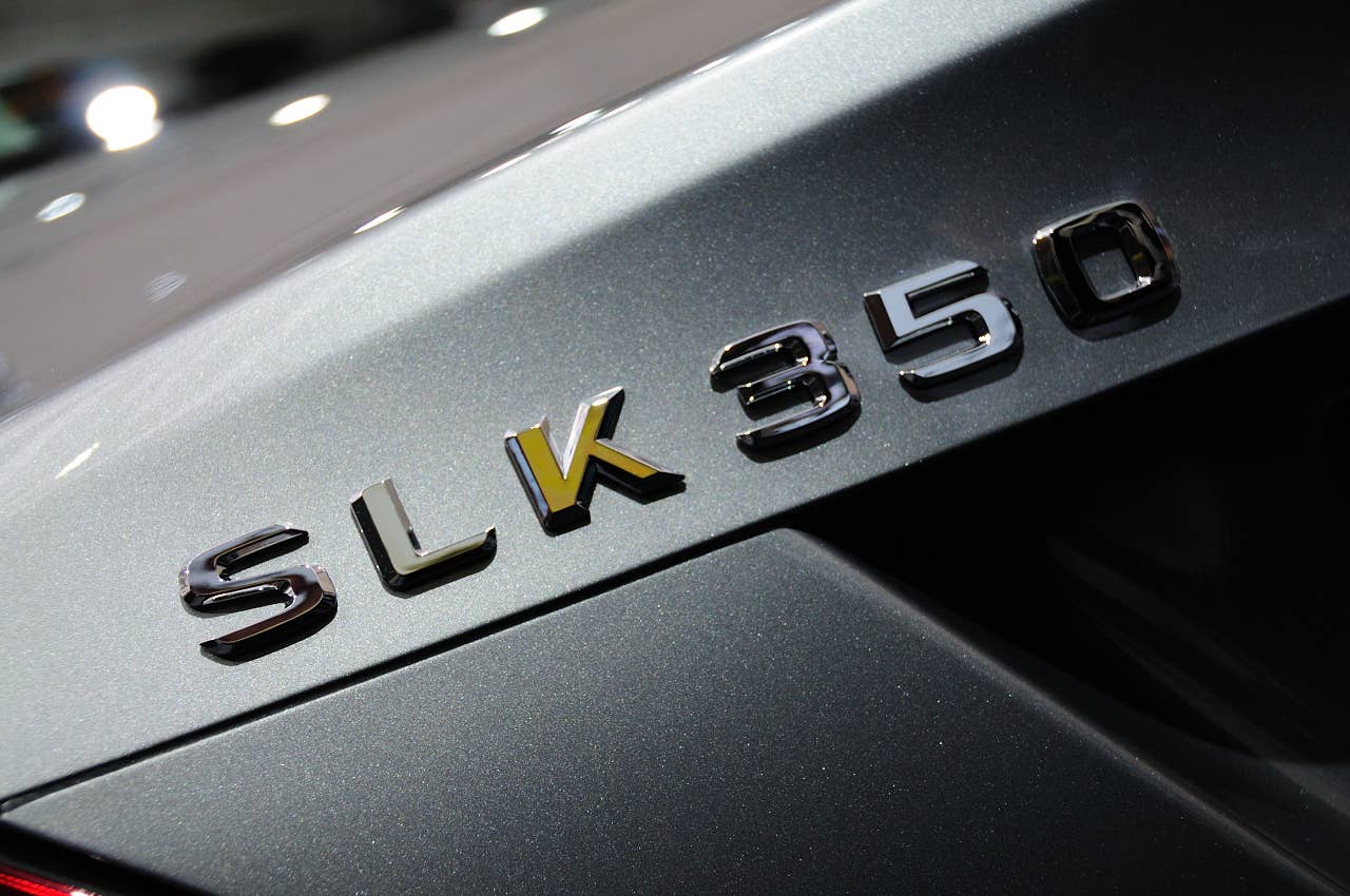 2012 Mercedes-Benz SLK Roadster rear badging