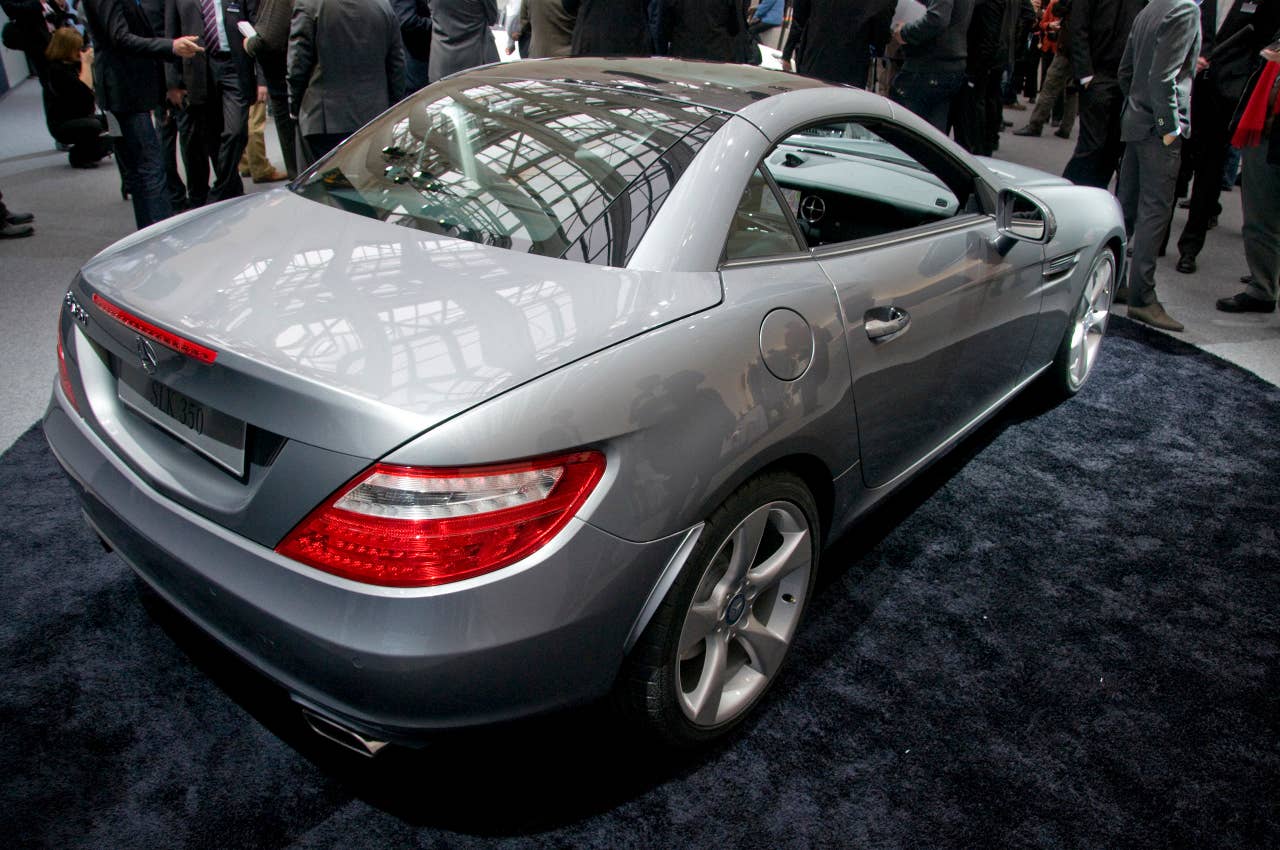 2012 Mercedes-Benz SLK Roadster rear quarter view