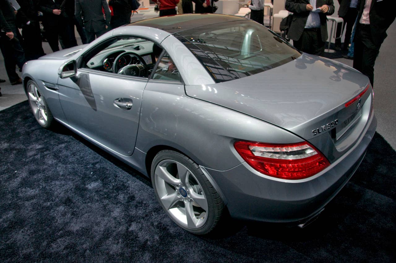 2012 Mercedes-Benz SLK Roadster rear quarter view